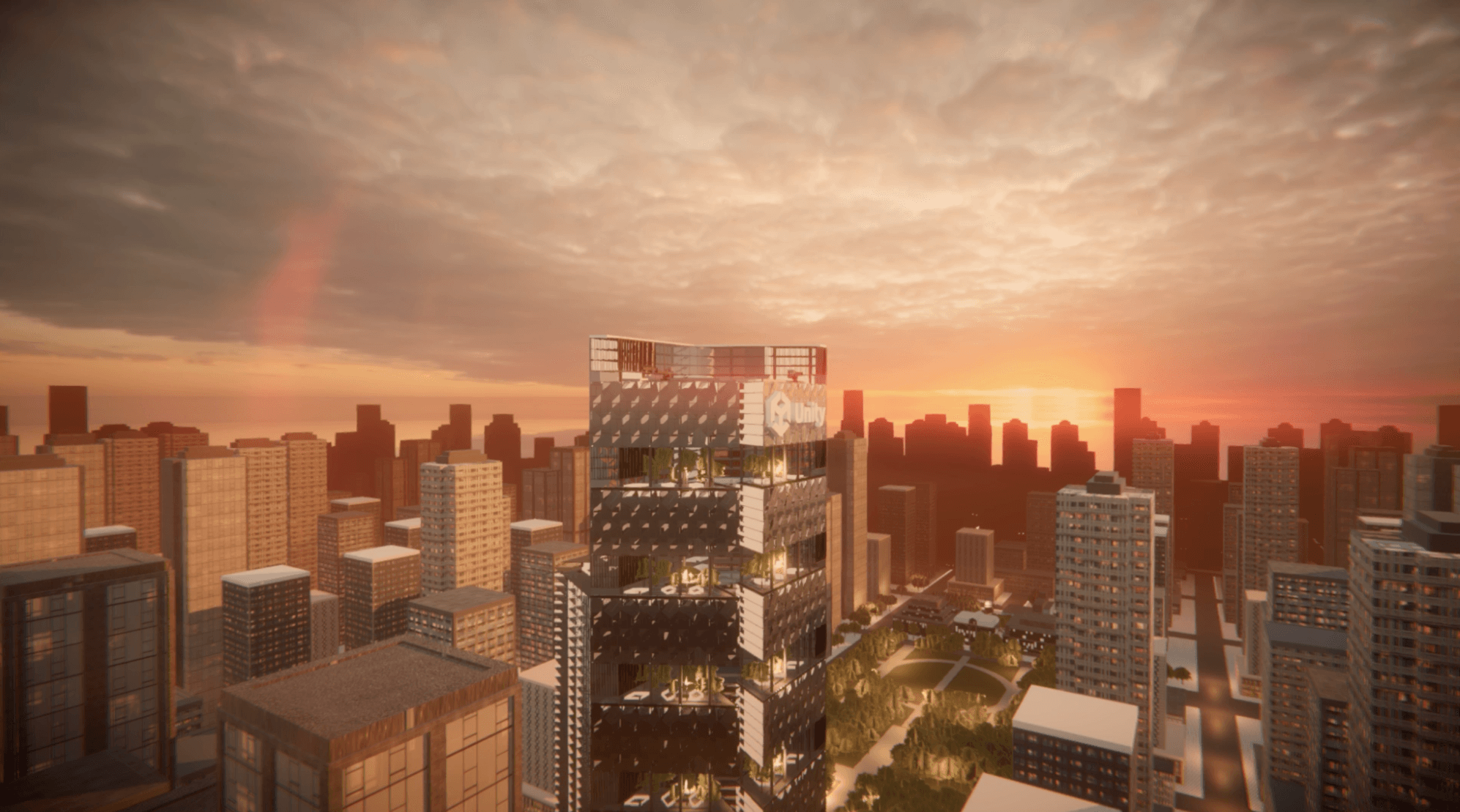 The Unity Tower model